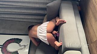 ruiva's huge fat ebony ass spreads narrow hole for lover on cam 🔥🍑