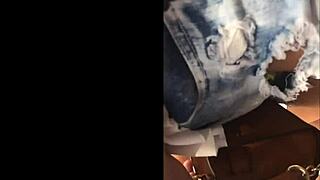 Blonde's Juicy Ass Caught Hidden Candid!