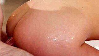Pigtailed Blondie Delilah Day's Pussy Pounded in Nuru Massage by Anthony Pierce