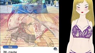 Fox Girl's Big Tits Fondled In Forest