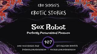 sex robot whispers erotic vibes for women's solo pleasure