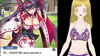 Fox Girl's Big Tits Fondled In Forest