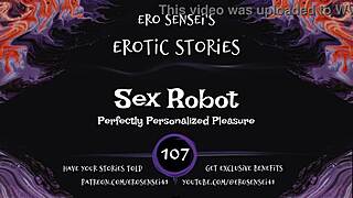 sex robot whispers erotic vibes for women's solo pleasure