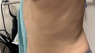 after showering with my japanese wife i licked her big hard nipples till they got even harder