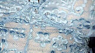 samantha's huge bbw tits bounce in lingerie as she's creampied hard!