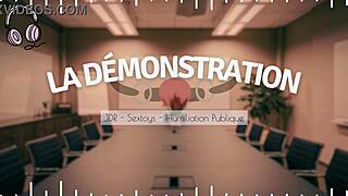 French femdom whispers dirty control in your ear... ready to submit?