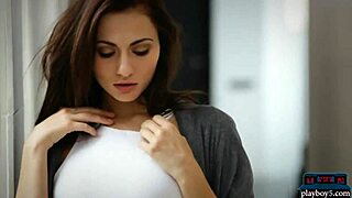 Does Perfect Brunette Babe Tease Unknown Voyeur's Gaze?