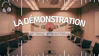 French femdom whispers dirty control in your ear... ready to submit?