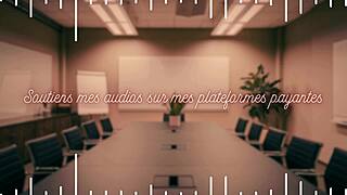 French femdom whispers dirty control in your ear... ready to submit?