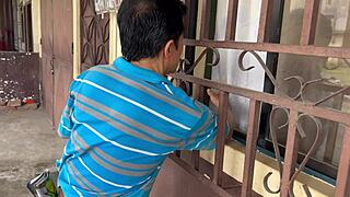 Daddy it's Christmas fuck me and stepsis threesome please!