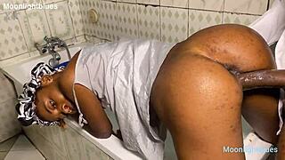 😈 horny housewife moans loud fucking monster bbc plumber doggystyle by the pool 💦