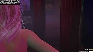 Blonde Lap Dancer Rips Clothes In Private Thong Strip!