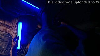 catwoman housewife in latex fishnets bends for big cock pov