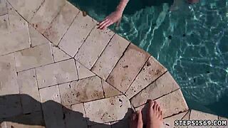 daddy boss rams tiny braces teens' tight anal holes?