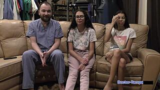 dr tampa gives angel santana full university physical with pussy spread