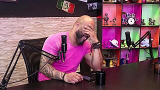 naughty black babe blows big black cock in sheer red lingerie