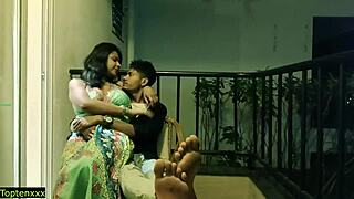 desi couple's homemade wedding night pussy pounding