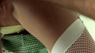 busty blonde milf fulfills fantasy fucking on supermarket cash register