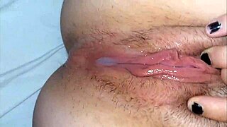Azulhad4's Argentinian pussy takes epic cumshot blast
