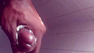 i'm in the shower stroking my big black tits skeet everywhere