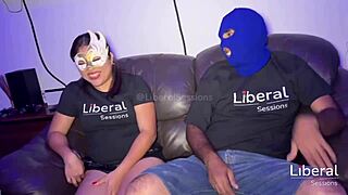 swinger wife sucking stranger's huge cock while hubby watches?