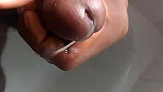 i'm in the shower stroking my big black tits skeet everywhere