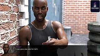 Jenny strokes her stepbrother's cock in summertime saga handjob game