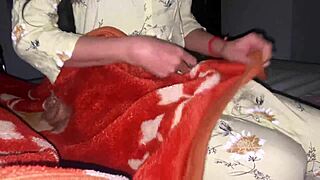 bhabhi sneaks into my bed for wild indian wife big cock sharing