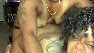 Ebony BBW's Ecstatic Faces Bent Over Doggystyle Pounding