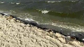 blonde at the beach agrees to blowjob for ten bucks after my request