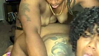 Ebony BBW's Ecstatic Faces Bent Over Doggystyle Pounding