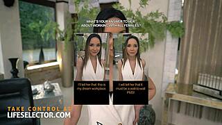 whoa boss bitch goes anal crazy over welcome blowjob at desk!