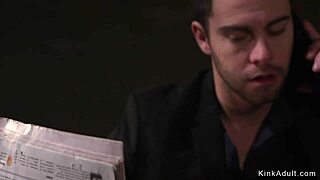 whoa, huge tits reporter bound and fucked in wild bdsm scene!