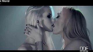 blonde hottie in heels slips shorts off shaved pussy tease