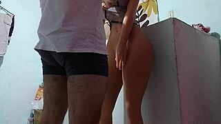 damn that curvy latina fuck doll ass when stepdad's away...