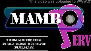 slim brazilian giih spanic back for dap anal prolapse on 4 huge bbc monsters atm only