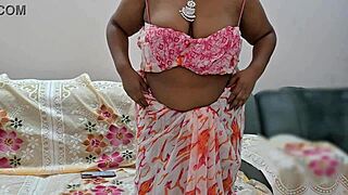 Desi bhabhi Suma's big boobs seducing you hard?