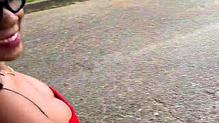 Colombian milf's big ass takes anal creampie cowgirl deepthroat pounding