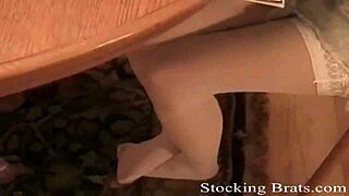 her pantyhose feet drive me wild every time