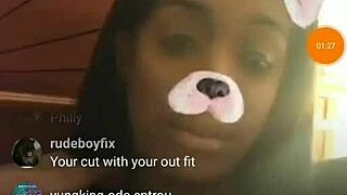 Hushh money huge ebony boobs live instagram 💦🍫