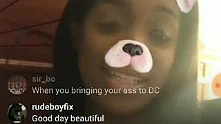 Hushh money huge ebony boobs live instagram 💦🍫