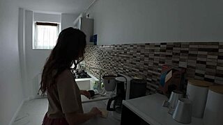 Morning Wakeup! Kisses Lead To Skinny Slut's Tanned Pussy Pound!