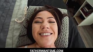 Stepdad pounds Kendra Spade's tight teen pussy hard