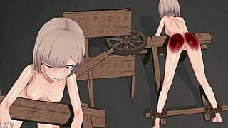 Intense ass spanking session unfolds