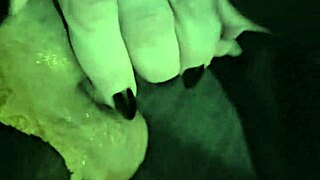 Goth Babe's Blindfolded Tongue Worships Cock Till Gagging Cum Swallow