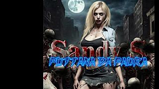 Italian milf Sandy stars in horror cosplay porn song parody pmv