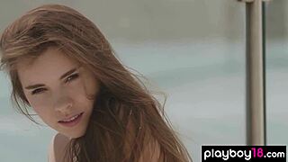 Kate Chromia's Balcony Tease: Ukrainian Teen Strips Skinny Body Bare