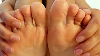 Sniff Kiarameow's squirty feet after wild pussy machine fuck!