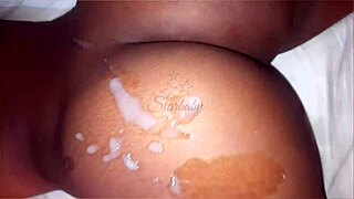 starbaby curves flash pussy takes cumshot all over after riding stud