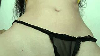 halloween treat: cute sub teen shows off shaved pussy and tiny tits for free! <3